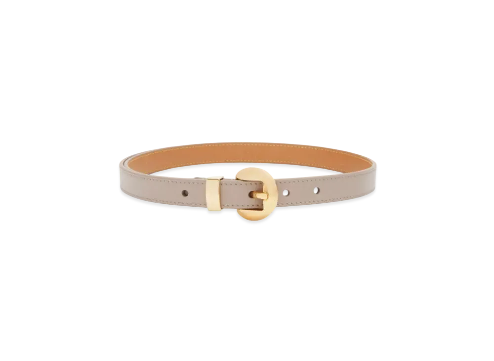 LOEWE Pebble Belt in Smooth Calfskin "Sand/Gold"