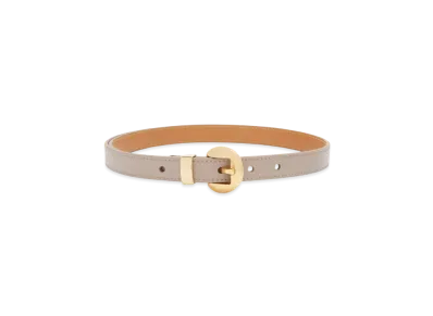 LOEWE Pebble Belt in Smooth Calfskin "Sand/Gold"
