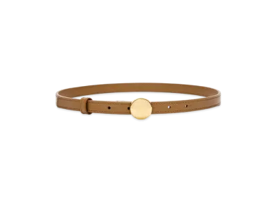 LOEWE Pebble Belt "Oak/Gold"