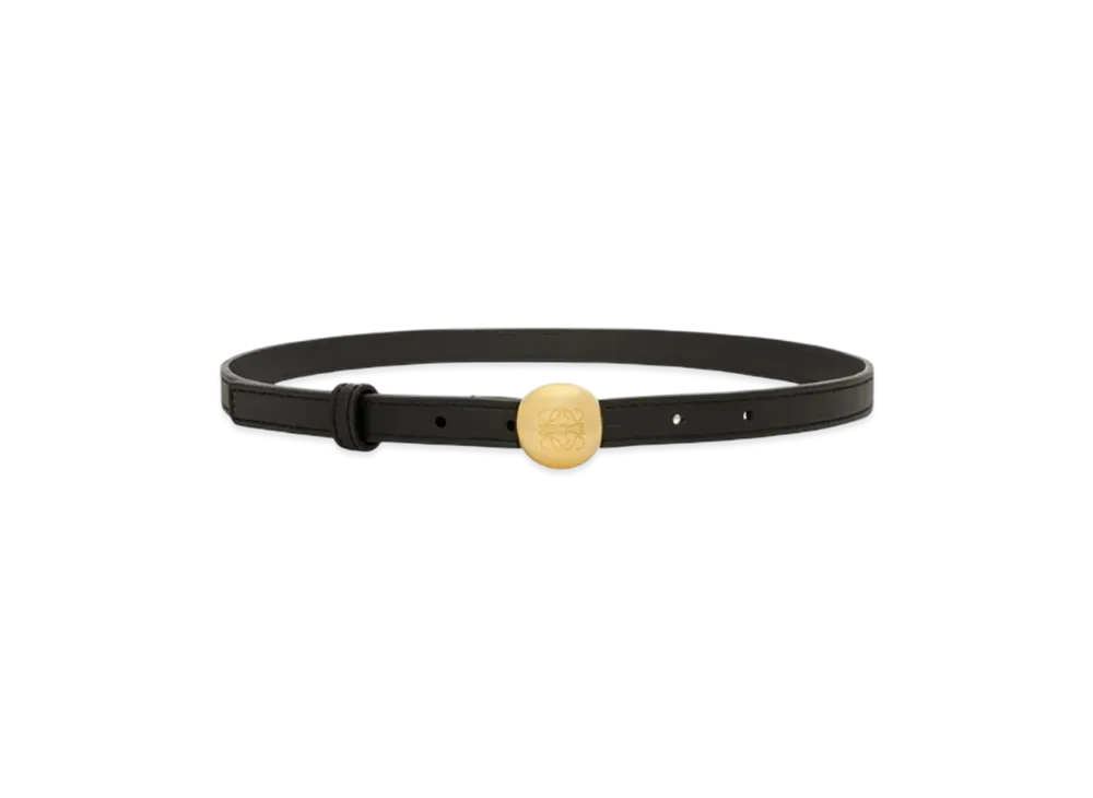 LOEWE Pebble Belt "Black/Gold"
