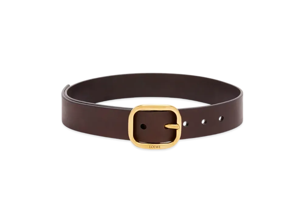 LOEWE Round Soft Belt "Dark Brown"