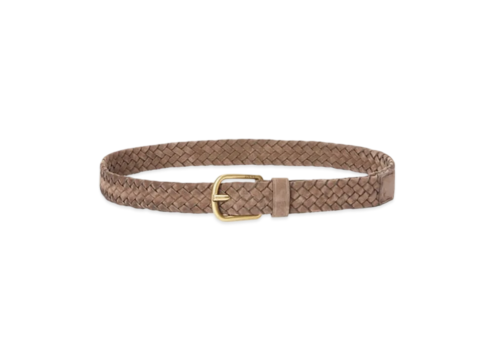 LOEWE Chunky Woven Belt "Psyche/Vintage Gold"