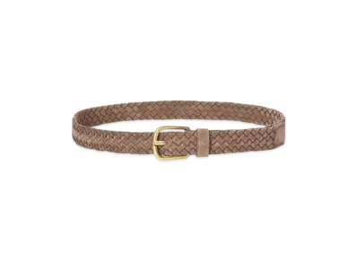 LOEWE Chunky Woven Belt "Psyche/Vintage Gold"