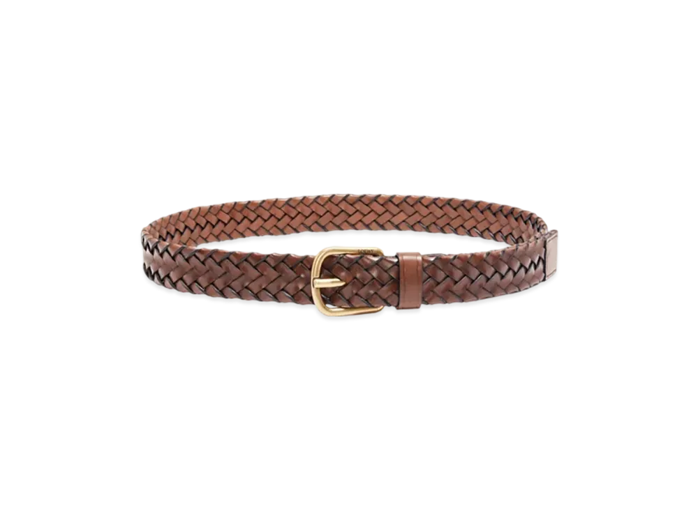 LOEWE Chunky Woven Belt "Mogado/Vintage Gold"