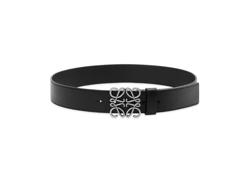 LOEWE Chunky Anagram Belt "Black/Vintage Palladium"
