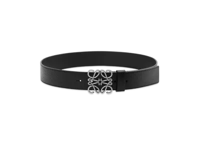 LOEWE Chunky Anagram Belt "Black/Vintage Palladium"