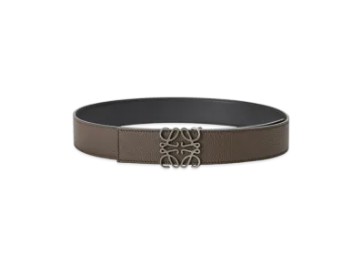 LOEWE Reversible Anagram Belt "Tundra/Black/Pewter"