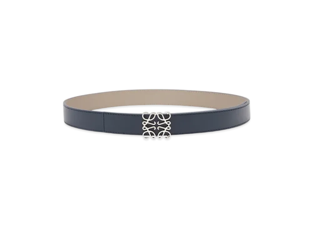 LOEWE Reversible Anagram Belt "Navy/Sand"