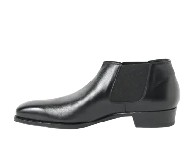 Enzo Bonafe x BEAMS F Cary GrantII Side Elastic Boots Calf Leather "Black Calf