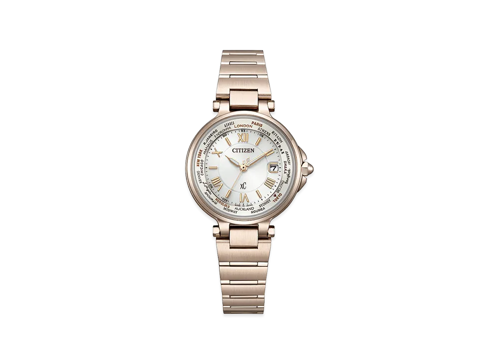 CITIZEN Women's XC Basic Collection Watch Radio-Controlled Light-Powered Eco-Drive "Pink"
