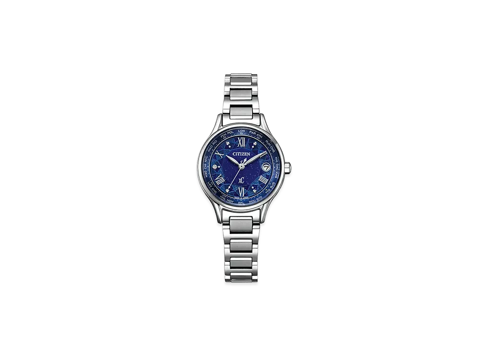 CITIZEN Women's XC Basic Collection Eco-Drive 28mm "Silver/Blue"