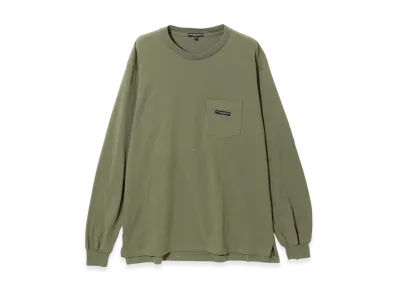ENGINEERED GARMENTS Long Sleeve Crew Neck Tee "Khaki"