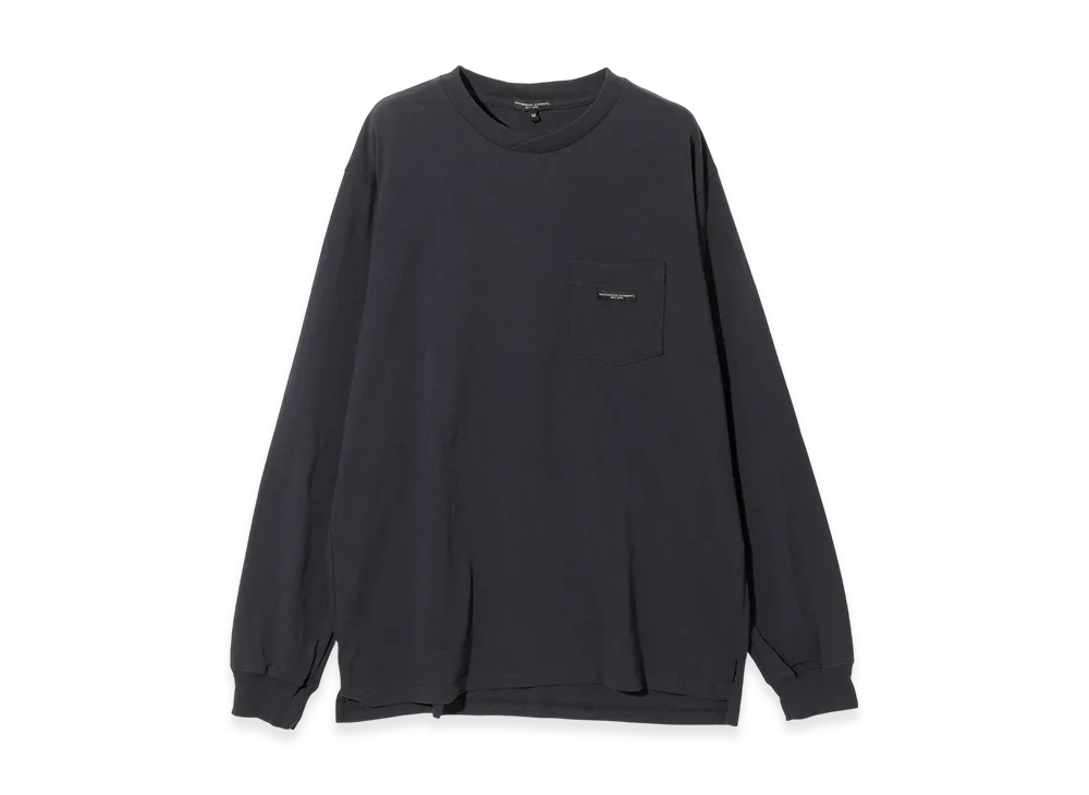 ENGINEERED GARMENTS Long Sleeve Crew Neck Tee "Black"