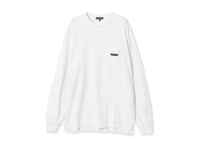 ENGINEERED GARMENTS Long Sleeve Crew Neck Tee "White"