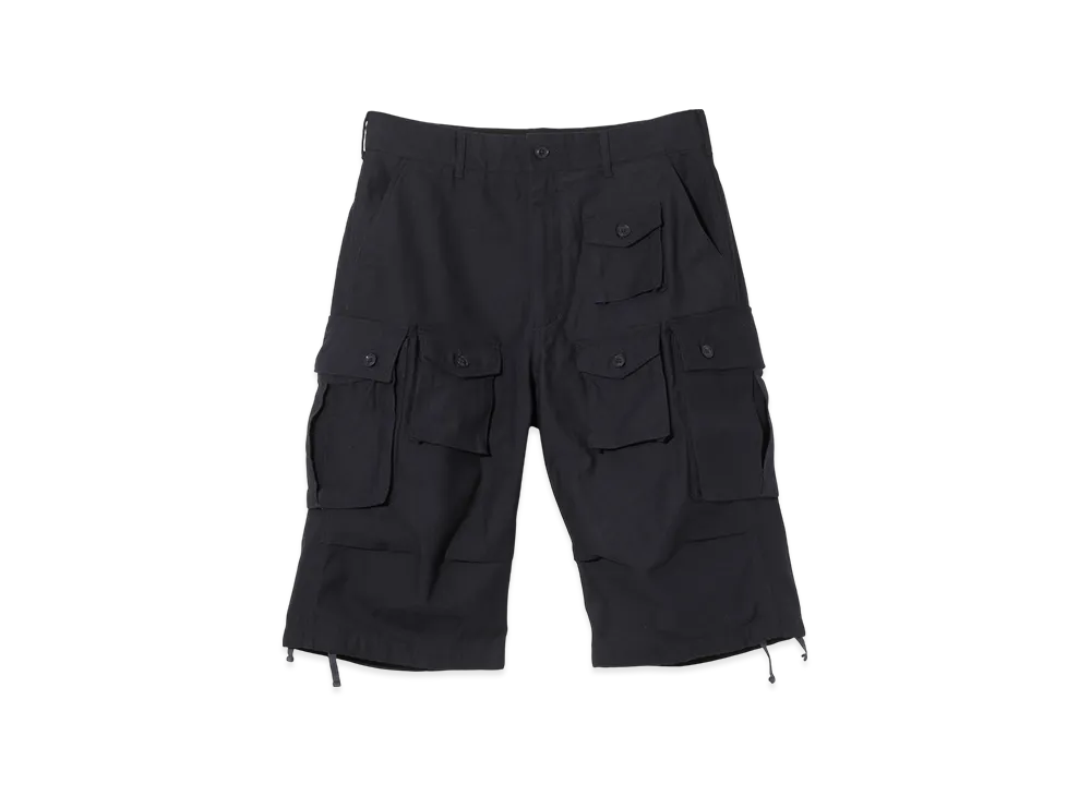 ENGINEERED GARMENTS FA Short - Cotton Reversed Sateen "Khaki"