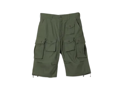 ENGINEERED GARMENTS FA Short - Cotton Reversed Sateen "Khacki"