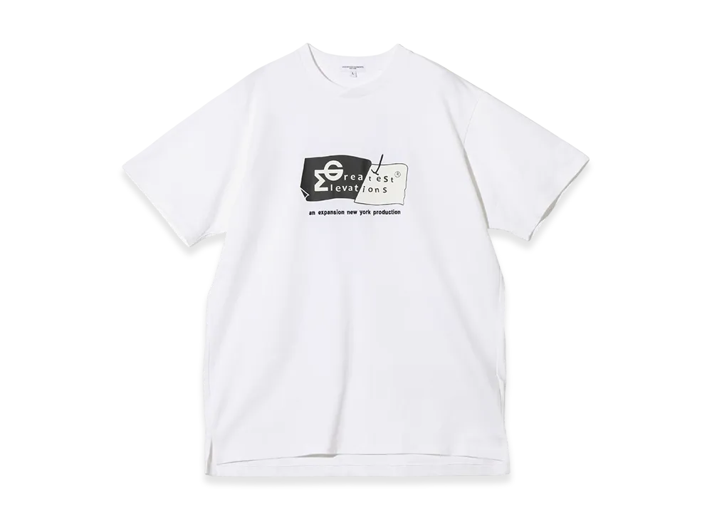 ENGINEERED GARMENTS Expansion Ny - Greatest Elevations Tee "White"