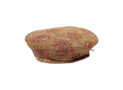 ENGINEERED GARMENTS Beret - Floral Printed Corduroy "Khaki"