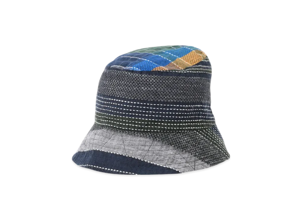 ENGINEERED GARMENTS Bucket Hat "Navy/Yellow/Green"