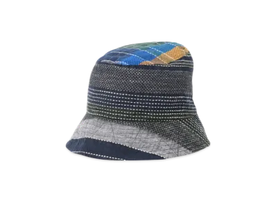 ENGINEERED GARMENTS Bucket Hat "Navy/Yellow/Green"