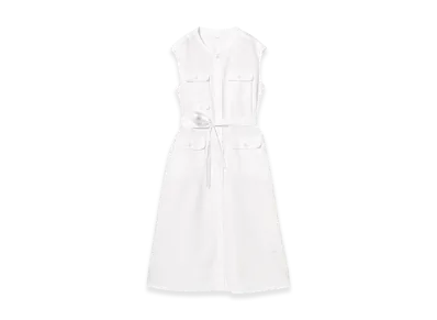 ENGINEERED GARMENTS Bush Dress White "White"