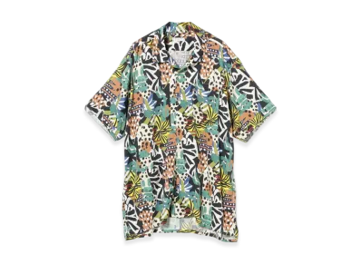 ENGINEERED GARMENTS Camp Shirt - African Print Patchwork "Multi"