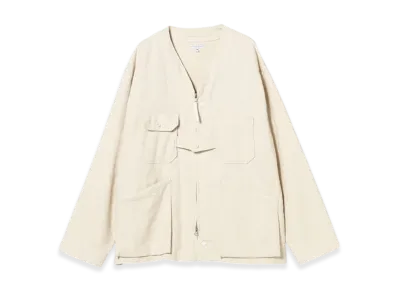 ENGINEERED GARMENTS Cardigan Jacket - Cl Java Cloth "Natural"