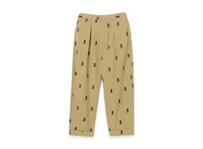 ENGINEERED GARMENTS Carlyle Pant - Gecko Embroidery "Khaki"