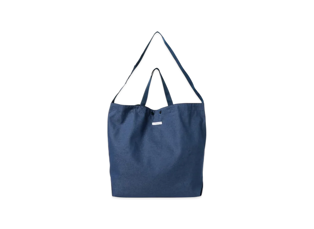 ENGINEERED GARMENTS Carry All Tote Reversible - Cp Denim "Indigo"