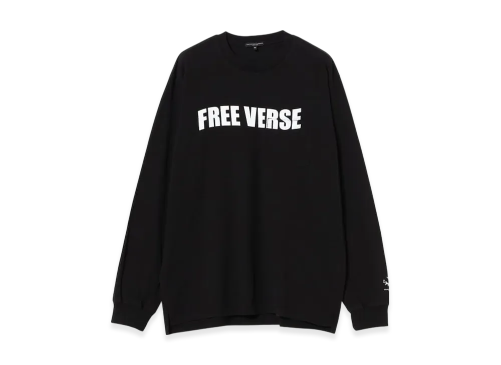 ENGINEERED GARMENTS Crew Neck Long Sleeve Tee "Black"