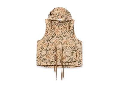 ENGINEERED GARMENTS Field Vest - Leopard Print "Brown"