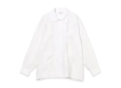 ENGINEERED GARMENTS Guayabera Shirt - Handkerchief Linen "White"