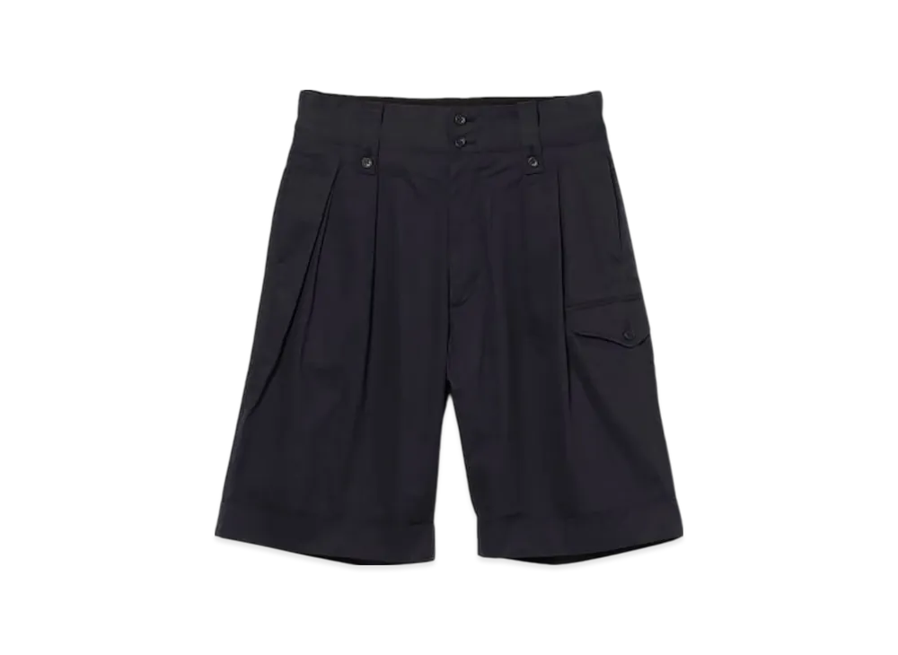 ENGINEERED GARMENTS Gurkha Short - High Count Twill "Navy"