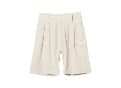 ENGINEERED GARMENTS Gurkha Short - Seersucker Stripe "Beige"