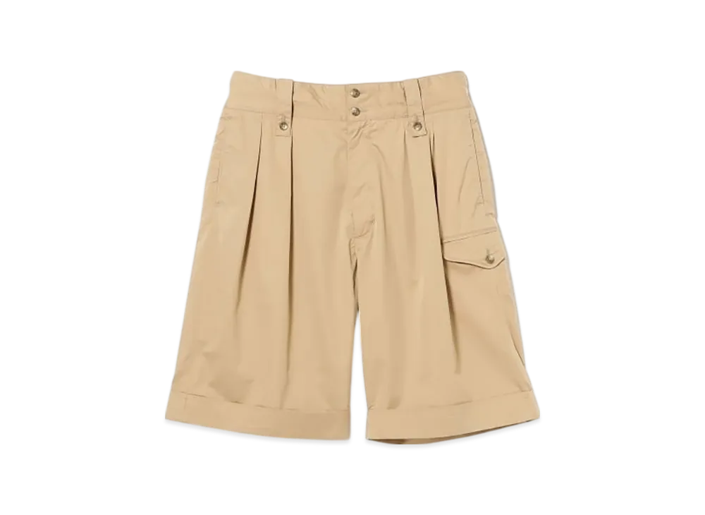 ENGINEERED GARMENTS Gurkha Short - Superfine Twill "Khaki"