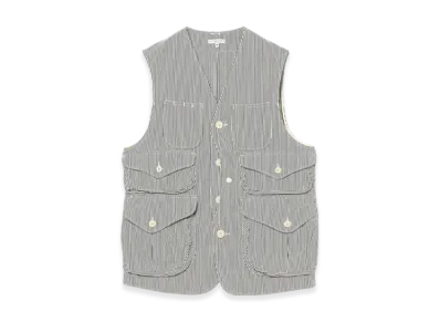 ENGINEERED GARMENTS Hunting Jacket "Navy Cotton Seersucker"