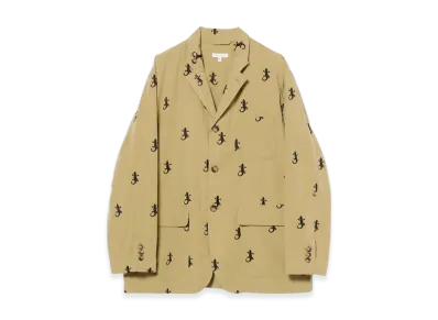 ENGINEERED GARMENTS Loiter Jacket - Gecko Embroidery "Khaki"