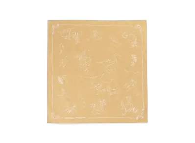 ENGINEERED GARMENTS Printed Bandana "A-Khaki- Animal BD013A"