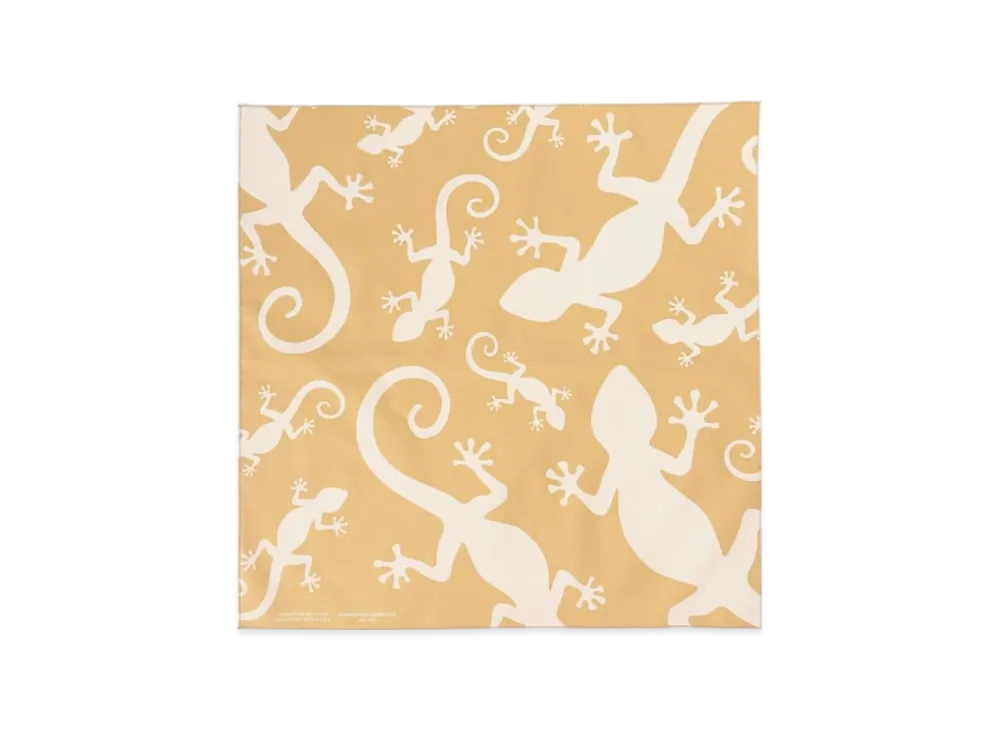 Engineered Garments｜ (Printed Bandana B - Khaki - Gecko Gecko Print Bandana | Engineered Garments | Nepenthes London