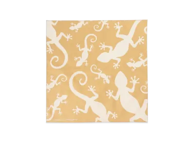 ENGINEERED GARMENTS Printed Bandana "B-Khaki- Gecko BD013B"