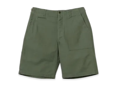 ENGINEERED GARMENTS x BEAMS Exclusive Peg / Glassfield Pants Backsatin Shorts "Military"