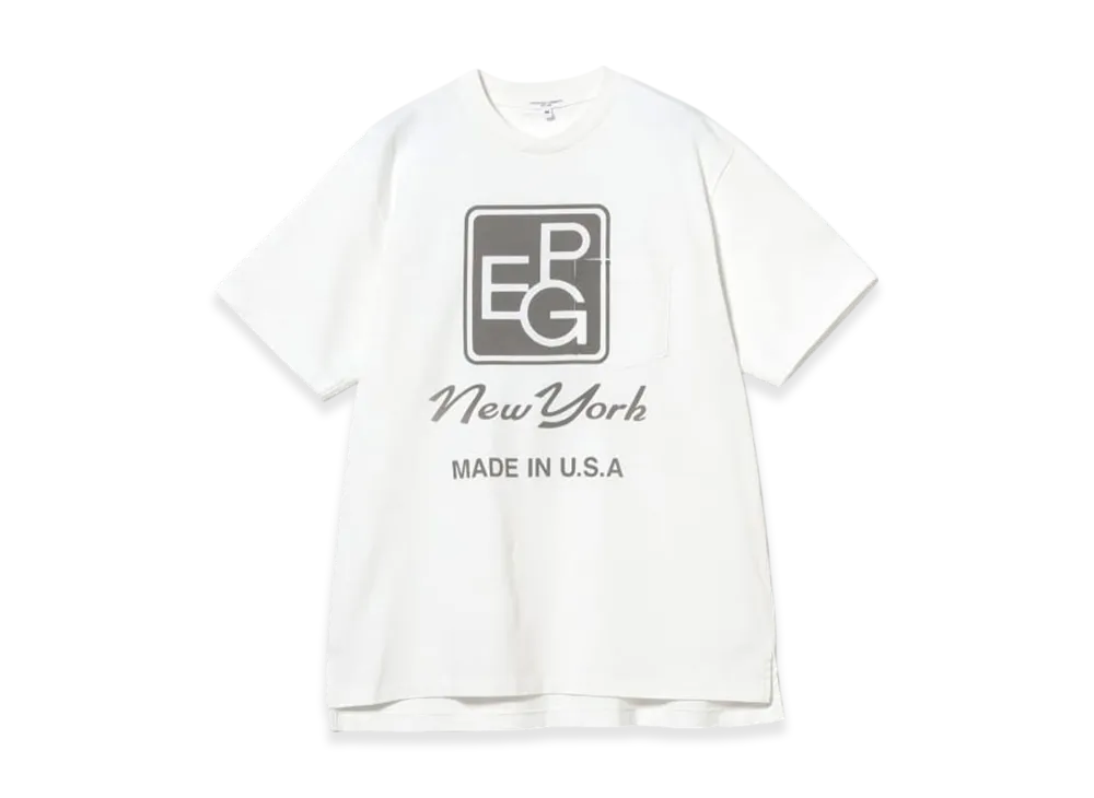 ENGINEERED GARMENTS x BEAMS Exclusive Peg / Uniform Crew T-Shirt "White"