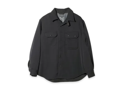 ENGINEERED GARMENTS CPO Shirt Jacket - Heavy Wool Elastique "Black"
