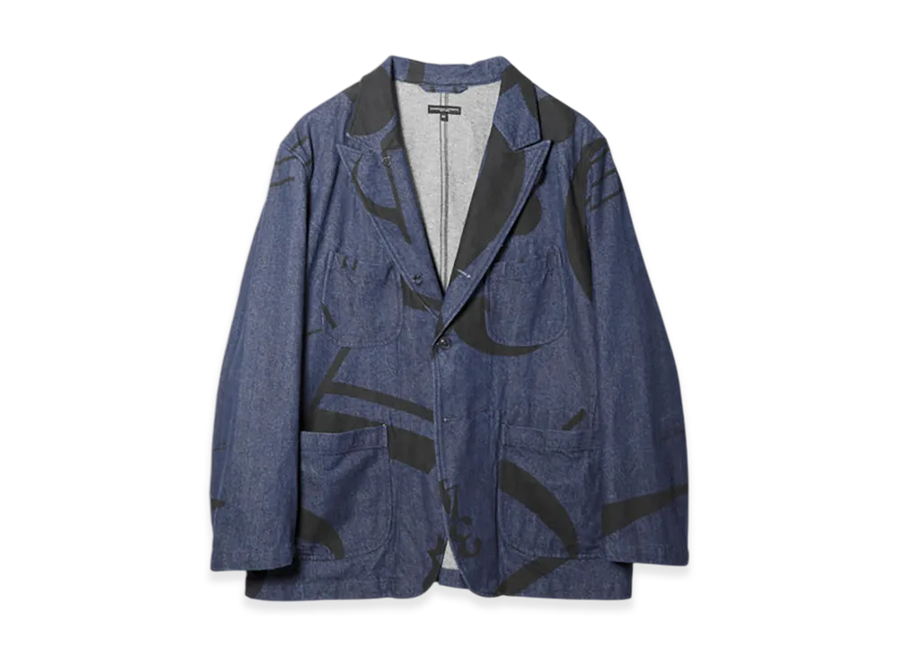 ENGINEERED GARMENTS Bedford Jacket - Music Note Denim "Denim"