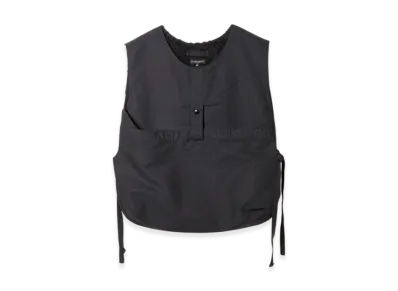 ENGINEERED GARMENTS Newsboy Vest - Cotton Double Cloth "Black"
