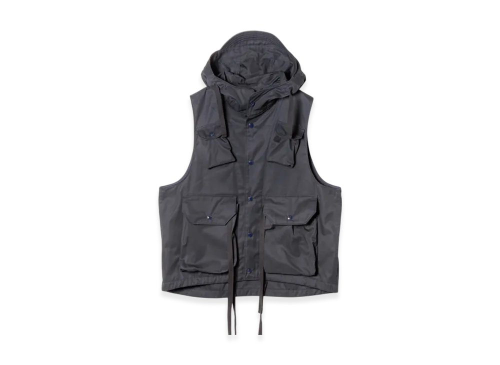 ENGINEERED GARMENTS Field Vest - Ventile Twill "Black"