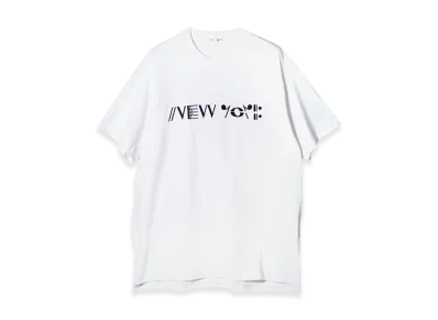 ENGINEERED GARMENTS Printed Cross Neck T-shirt - NY "White"
