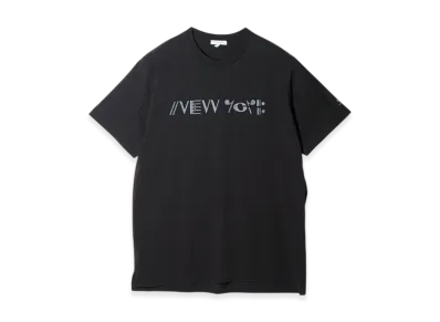 ENGINEERED GARMENTS Printed Cross Neck T-shirt - NY "Black"
