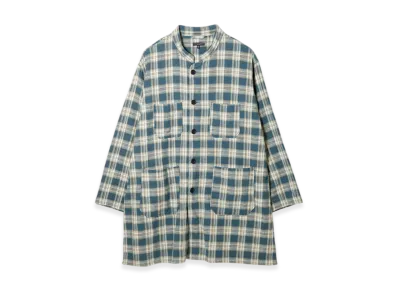 ENGINEERED GARMENTS Dayton Long Shirt - Plaid Jacquard "Green"