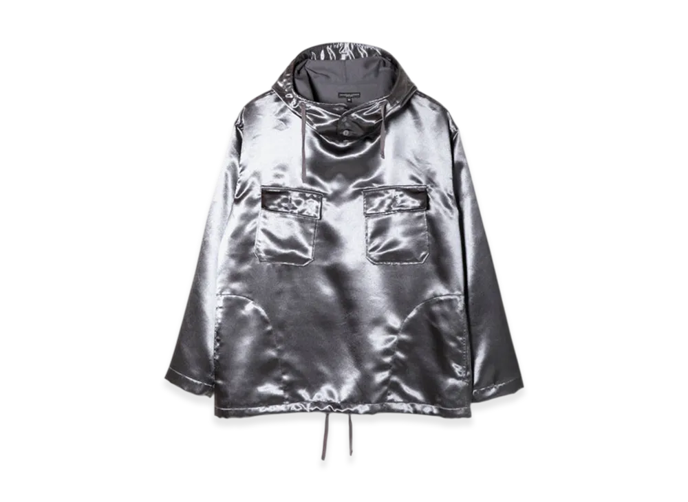ENGINEERED GARMENTS Cagoule Shirt - Polyester Sateen "Silver"